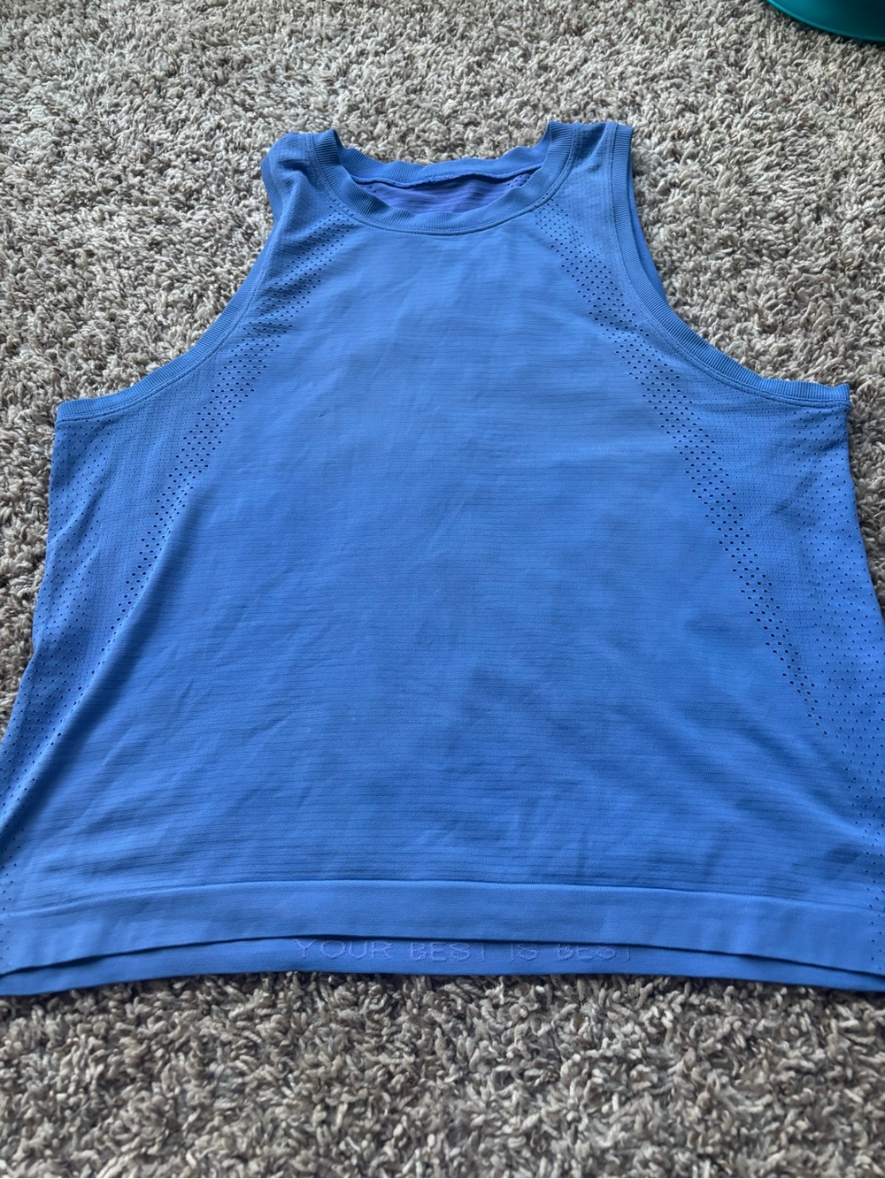 lululemon athletica Blue Sleeveless Performance Tank